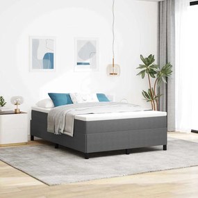 Estrutura de Cama vidaXL Cinza Claro 160x200 cm em Tecido Corduroy