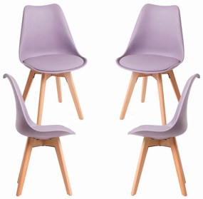 Pack 4 Cadeiras Synk Basic - Lavanda