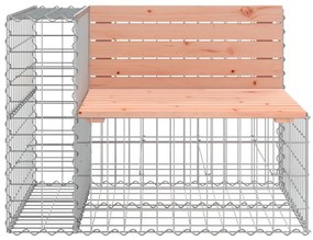 Banco jardim design gabião 92x71x65,5 cm madeira douglas maciça