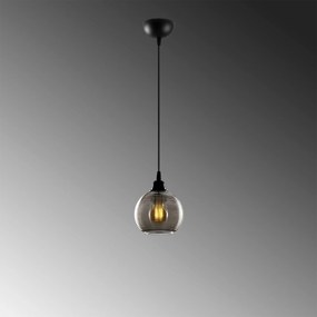 Candeeiro Suspenso Smoked – Fume – 15 x 15 cm
