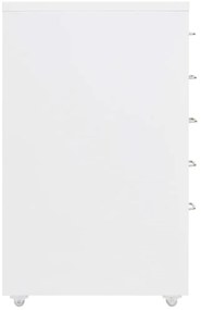 Arquivador móvel 28x41x69 cm metal branco