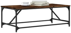 Mesa de centro 100x50x35 cm derivados madeira carvalho fumado
