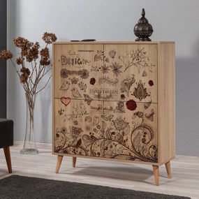 Armário Multiusos Multilux – Carvalho Sonoma – 95x111x36 cm