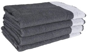 Conjunto de panos de cozinha 12 pcs algodão cinzento