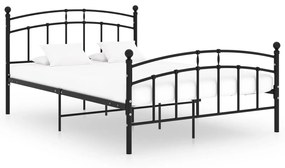 Estrutura de cama 200x200 cm metal preto