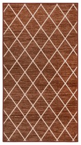 vidaXL Tapete/passadeira 80x200 cm castanho-escuro