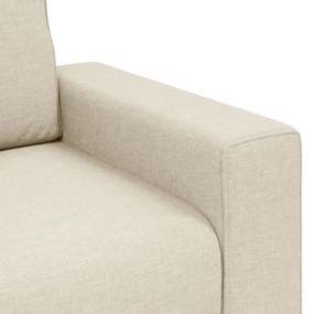 Conjunto de Sofá de 3 Peças com Almofadas em Linho