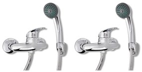 275921 vidaXL Chuveiros misturadores 2 pcs