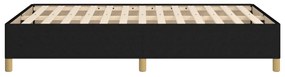 Estrutura de cama sem colchão 120x200 cm tecido preto