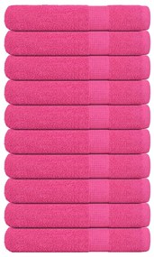 Toalhas de sauna 10 pcs 80x200 cm 360 gsm 100% algodão rosa