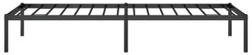 Estrutura de cama 75x190 cm metal preto