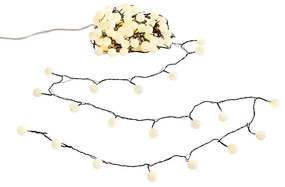 Cordão de luzes de Natal verde com 100 LEDs branco 5m IP44 - Dasher