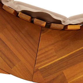 Espreguiçadeiras de Balanço com Almofadas 2 pcs Madeira Sólida de Acác