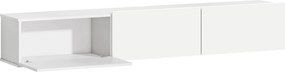 HOMCOM Móvel de TV Suspenso 180 cm, Móvel para televisão até 208,28 cm com 3 Portas Basculantes e Fecho Suave, Branco | Aosom Portugal