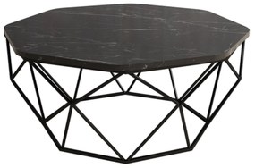 Mesa de Centro Diamond – Preto – 90x38x90 cm