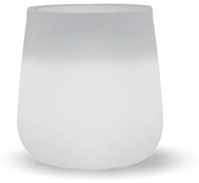 VASO REDONDO CAMELIA 40 CM COM LUZ LED BRANCO FRIO COM CABO HOTEL, CASA, JARDIM, RESTAURANTE, BAR