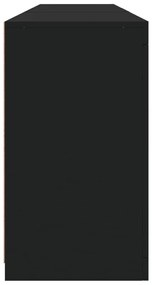 Aparador com luzes LED 181,5x37x67 cm preto
