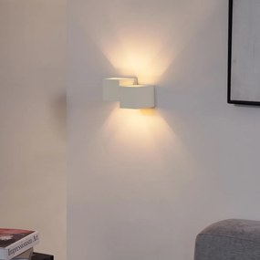 Candeeiro de Parede Moderno Bege 2 Luzes - Transfer Double