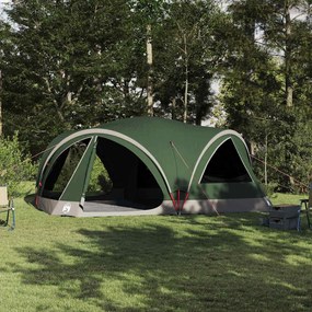 vidaXL Barraca Familiar com telhado Verde e Cinza 460 x 430 x 214 cm