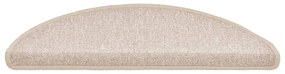 Tapetes de escada 30 pcs 56x17x3 cm cinzento-acastanhado