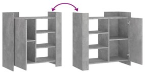 Aparador 73,5x35x75 cm derivados de madeira cinzento cimento