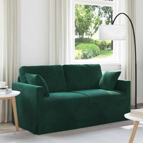 vidaXL Sofá Verde Escuro 158 x 78 x 80 cm Veludo