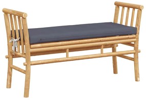 Banco de Jardim vidaXL com Almofada de 110 cm em Bambu