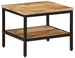 Mesa de centro 45x45x35 cm madeira de mangueira áspera maciça