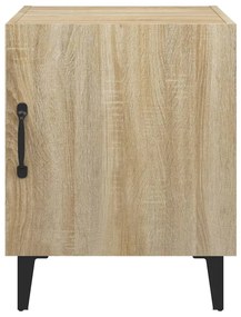 Mesas de cabeceira 2pcs derivados de madeira carvalho sonoma