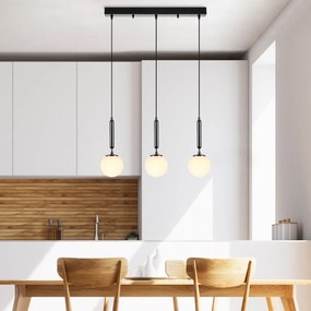 Candeeiro Suspenso King – Preto e Branco – 62 x 15 x 134 cm