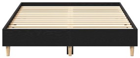 Estrutura de Cama vidaXL 140x190 cm em Madeira de Carvalho Preto