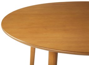 Mesa de jantar castanha clara ⌀ 110 cm RADAN Beliani