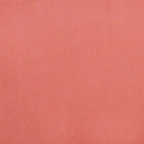 Apoio de pés 45x29,5x35 cm veludo rosa