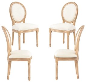 Pack 4 Cadeiras Palace - Crema