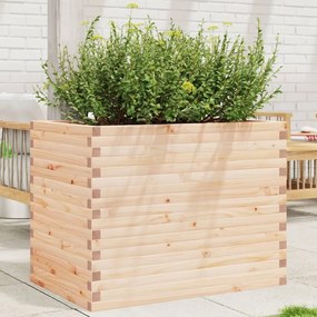 vidaXL Vaso/floreira de jardim 90x60x68,5 cm madeira de pinho maciça