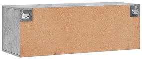 Armário parede 100x36,5x35cm derivados de madeira cinza cimento
