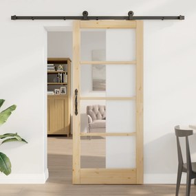 Porta Deslizante vidaXL com Conjunto de Ferragens 'ORKDAL'86x198.5 cm