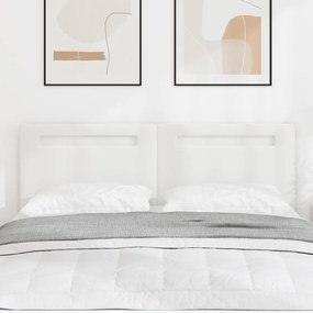 Cabeceira vidaXL Design Simples Branco Puro 160 cm em Couro Sintético