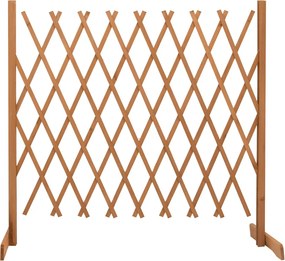 314828 vidaXL Vedação em treliça para jardim 180x100 cm abeto maciço laranja