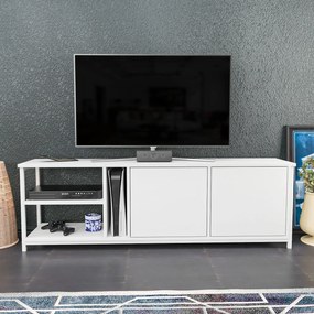 Suporte para TV Primrose – Branco – 160 cm x 35,3 cm x 50,8 cm