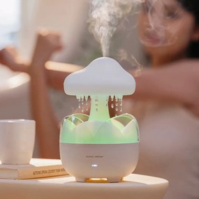 Difusor de Aromas Nuvem – Humidificador Elétrico com Luz Noturna e Son