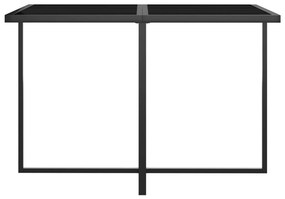 5pcs conjunto de jantar p/ exterior c/ almofadões vime PE cinza