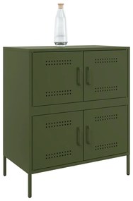 Aparador 68x39x79 cm aço verde azeitona