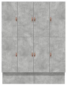 Estrado de Cama Cinzento Concreto 180x200 cm