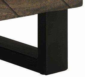 Mesa de cabeceira 40x33x46 cm madeira de mangueira maciça preto