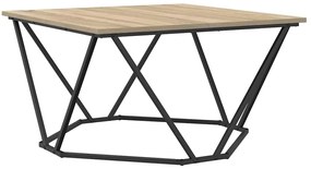 Mesa de Centro Carvalho Sonoma 80x80x45 cm Madeira de engenharia