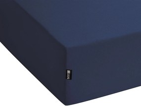 Lençol-capa em algodão azul escuro 180 x 200 cm HOFUF Beliani