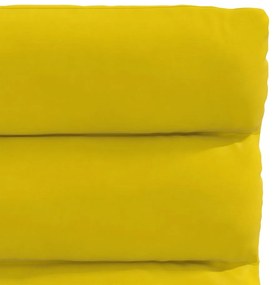 Cadeiras de jantar 2 pcs veludo amarelo