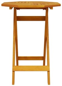3 pcs conjunto de bistrô dobrável madeira de acácia maciça