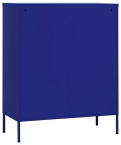 Armário de arrumação aço 80x35x101,5 cm azul-marinho